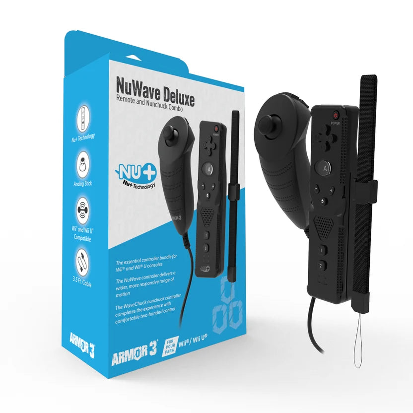 Armor3 Nuwave Deluxe" Nuwave and Wavechuck Combo for Nintendo Wii® - Black
