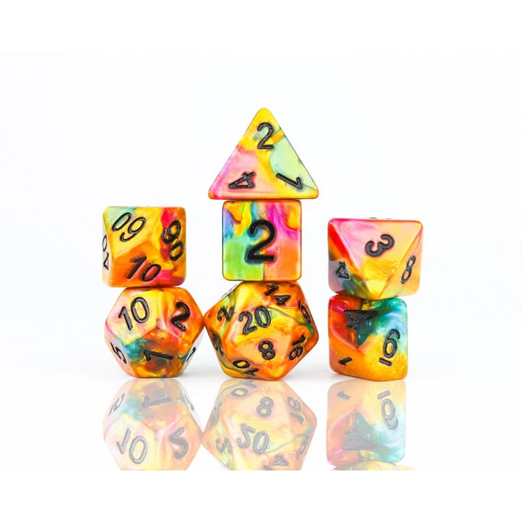 Sirius Dice: Polyhedral - Rainbow Gold (7)