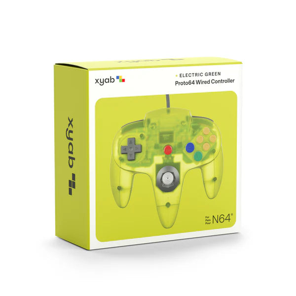 PROTO64 Wired Controller - Electric Green