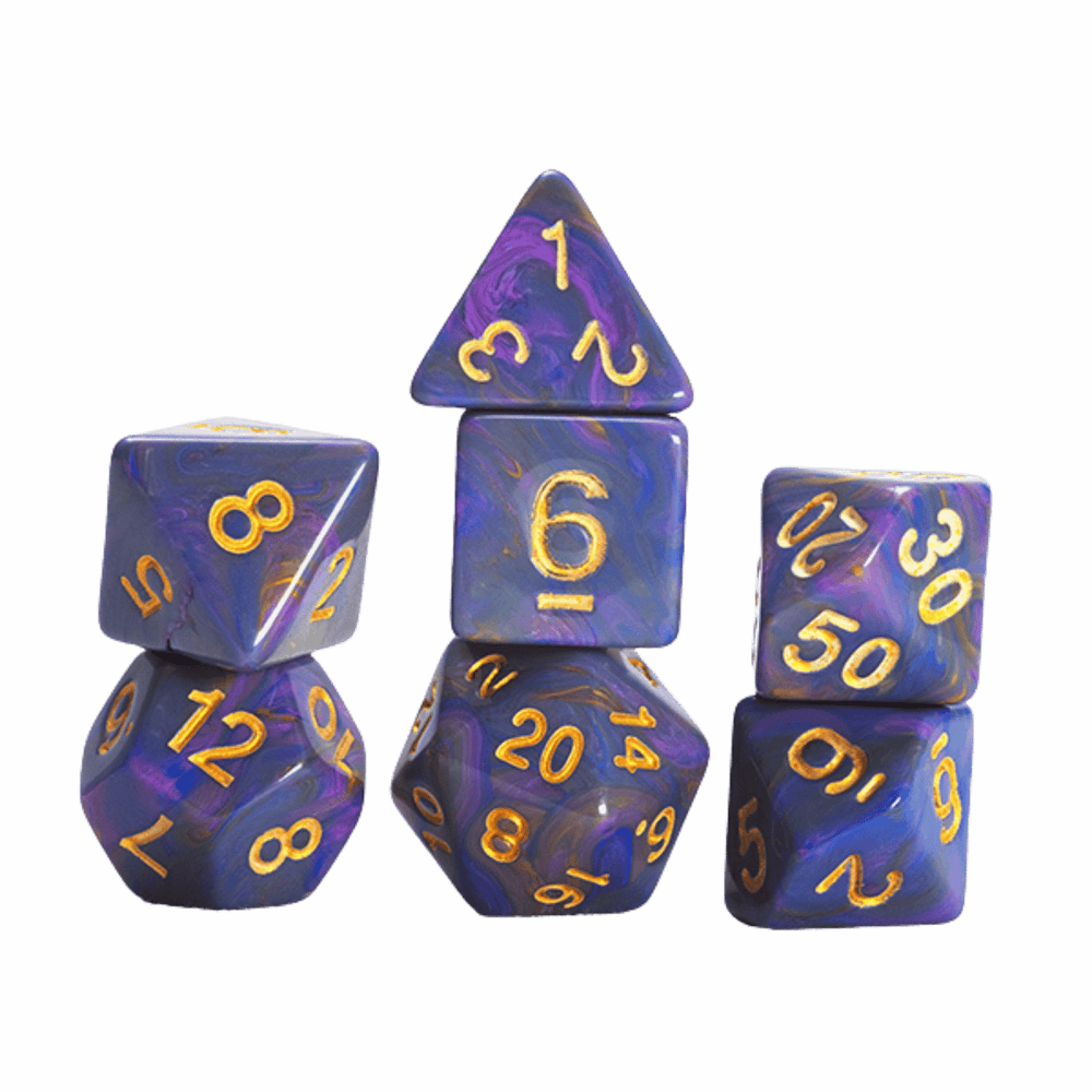 Sirius Dice: Polyhedral - Purple Unicorn (7)