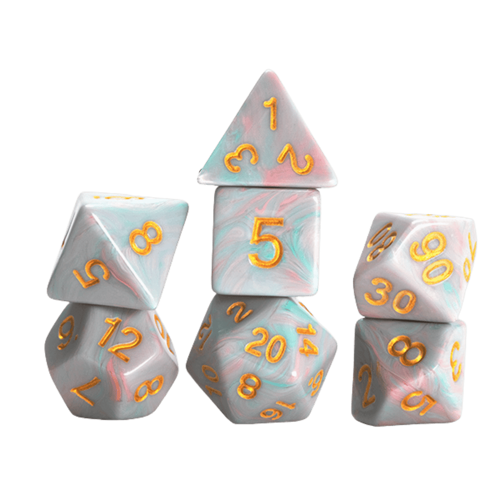 Sirius Dice: Polyhedral - Teal Unicorn (7)