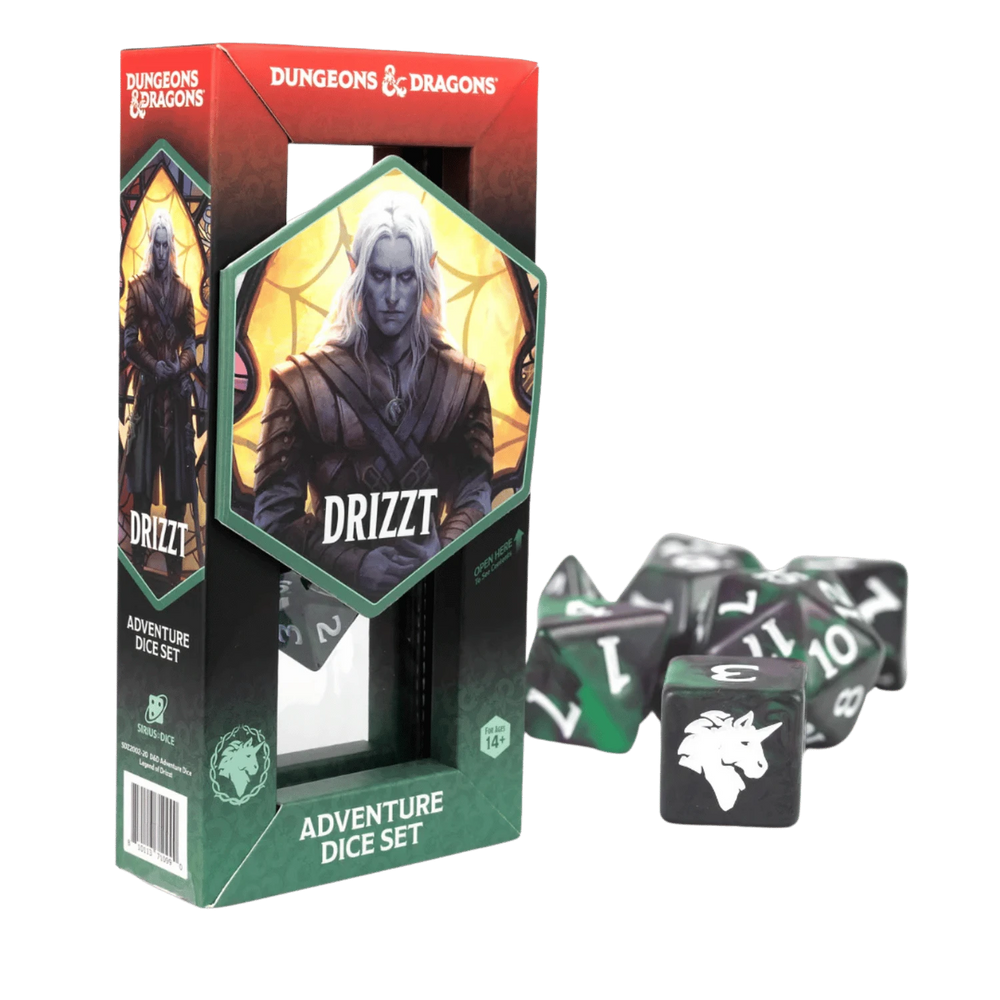 Sirius Dice: Dungeons & Dragons Adventure Dice Set - Legend of Drizzt