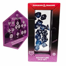 Dungeons & Dragons Adventure Dice Set - Bard - Blue/Black