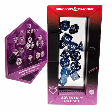 Dungeons & Dragons Adventure Dice Set - Bard - Blue/Black