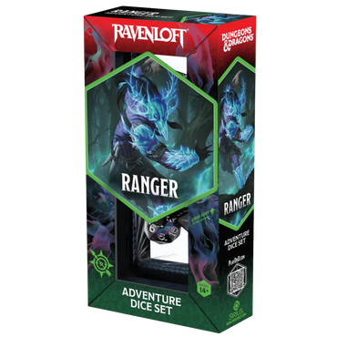 Sirius Dice: Dungeons & Dragons Adventure Dice Set - Ranger - Black/Blue (14)