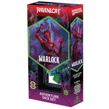 Sirius Dice: Dungeons & Dragons Adventure Dice Set - Warlock - Purple/Green (14)