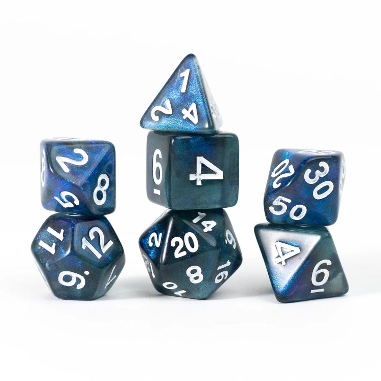 Sirius Dice: Unearthed Treasure Polyhedral - Sapphire (7)