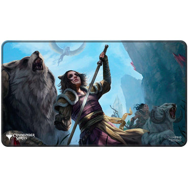 MTG Playmats - Commander Series: Winota, Joiner of Forces Black Stitched Edge Playmat