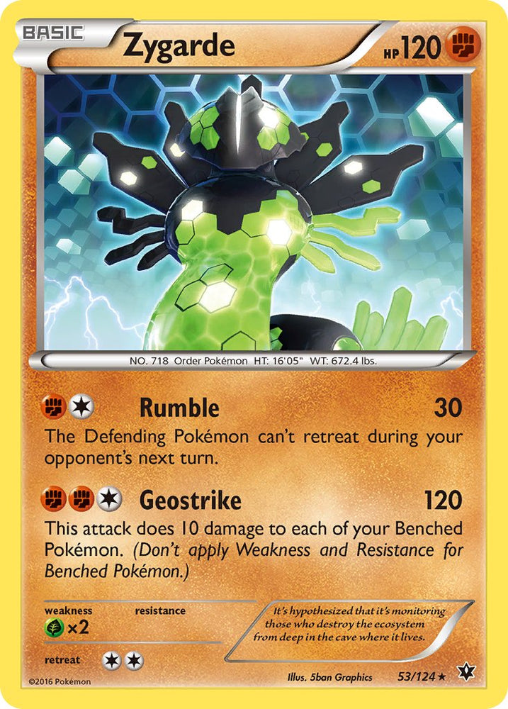 Zygarde (53/124) (Theme Deck Exclusive) [XY: Fates Collide]