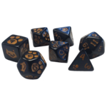 Kitten Polyhedral Dice Set (Black)