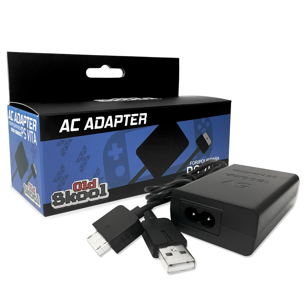 Playstation Vita AC Adapter with USB Data Cable (Old Skool)