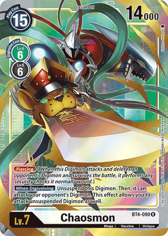 Chaosmon [BT4-090] (Alternate Art) [Great Legend]