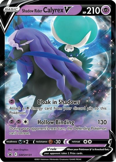 Shadow Rider Calyrex V (SWSH131) (Jumbo Card) [Sword & Shield: Black Star Promos]