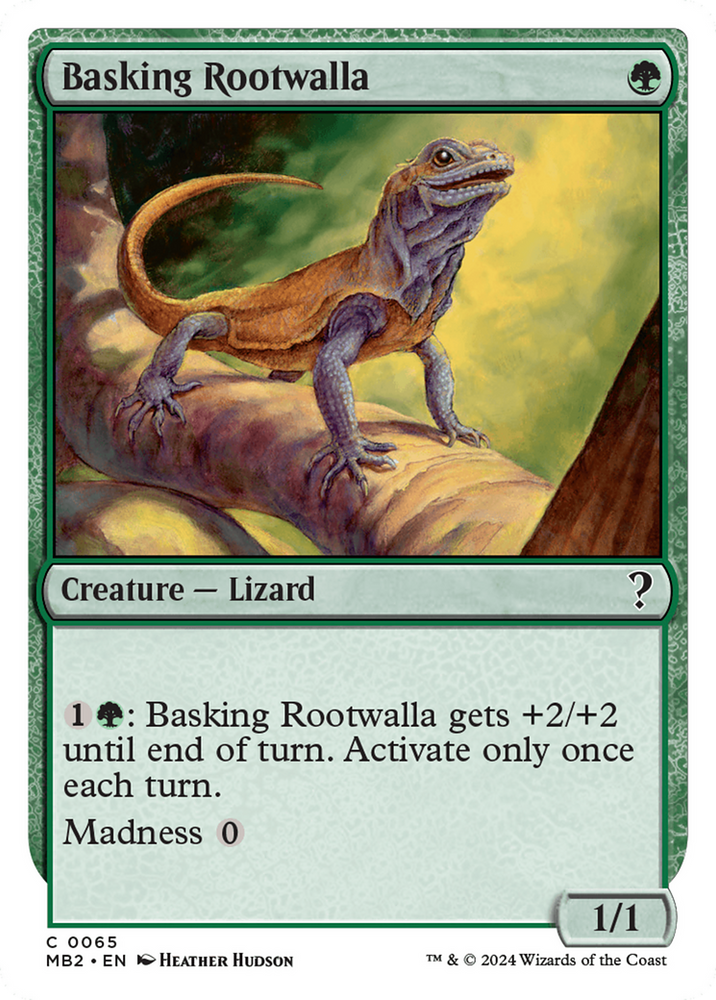 Basking Rootwalla (White Border) [Mystery Booster 2]