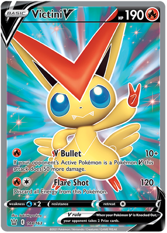 Victini V (144/163) [Sword & Shield: Battle Styles]