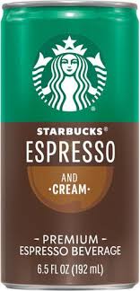 Starbucks Starbucks, Doubleshot Espresso, Espresso & Cream, Premium Espresso Beverage