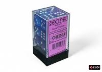 Nebula Aura/white Luminary 16mm d6 Dice Block (12 dice)