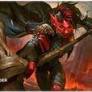 Commander Series 7 (Fan Vote 2) Stitched Edge Playmat for Magic: The Gathering - Karlach - Ultra Pro Playmats