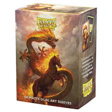 Dragon Shield Sleeves: Standard DUAL- Matte 'Fire Horse 2026' Art, Limited Edition (