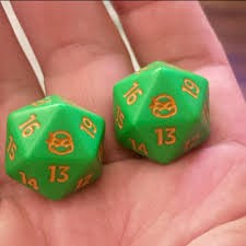 TMNT Michelangelo D20 Dice/Life Counter (Teenage Mutant Ninja Turtles MTG)