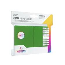 Gamegenic Sleeves: Green Standard Size Matte Prime Sleeves (100ct) Asmodee