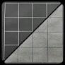 Chessex Reversible Battlemat: 1" Black/Grey Squares (23.5" x 26")