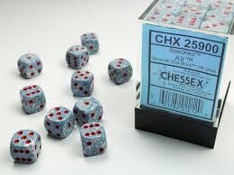 Chessex CHX25900 Dice-Speckled: 36D6 Air Set, Speckled Air