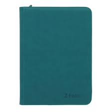 Generic 9-Pocket Zippered Toploader Binder teal