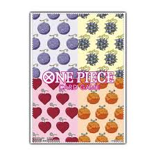 One Piece Card Game Official Sleeves: Assortment 10 - Devil Fruit (70-Pack) - Bandai Card Sleeves
