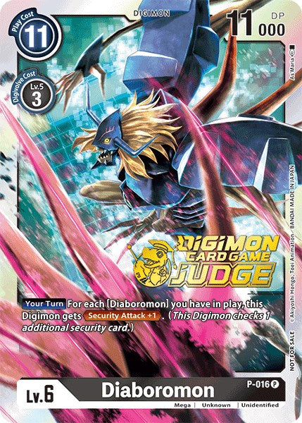 Digimon Trading Card Game Promo Cards Promo Diaboromon P-016