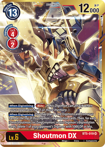 Shoutmon DX [BT5-019] (Alternate Art) [Battle of Omni]