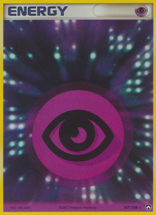 holographic psychic energy card Holo-Foil Pokemon (Black & White Series, Purple Type) Outlet Photos are ours of our stock. Psychic Energy (107/108) [EX: Power