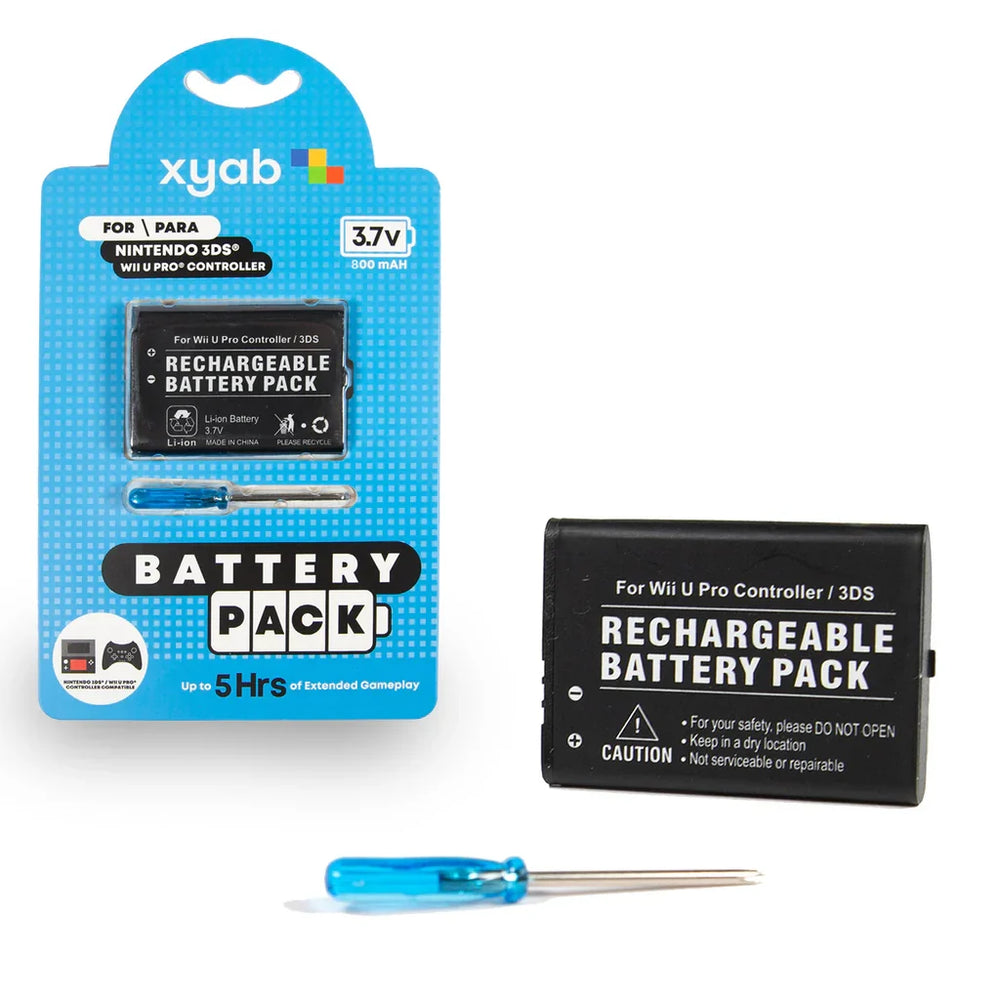 Rechargeable Battery Pack for Nintendo 3DS / 2DS / Wii U Pro Controller