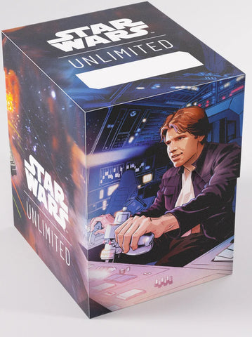 Gamegenic Deck Box: Star Wars Unlimited - Soft Crate - Han Solo - Millenium Falcon