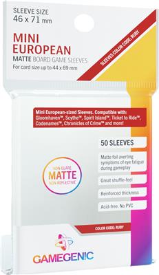 Matte Sleeves: Mini European (46 X 71mm)