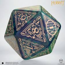 The Hobbit Spindown D20 - Tideborn TCG Jumbo Die