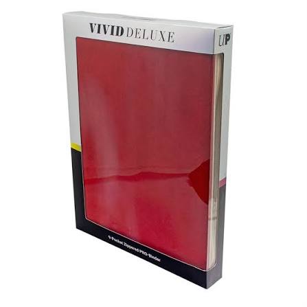 Ultra Pro Binder: Vivid Deluxe Zippered - Red (9-Pocket)