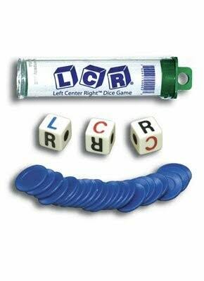 LCR Left Right Center Travel Dice Game (BLUE)