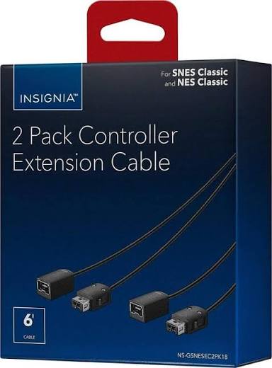 Controller Extension Cable for Nintendo SNES Classic and Nintendo NES Classic Controllers (2-Pack)