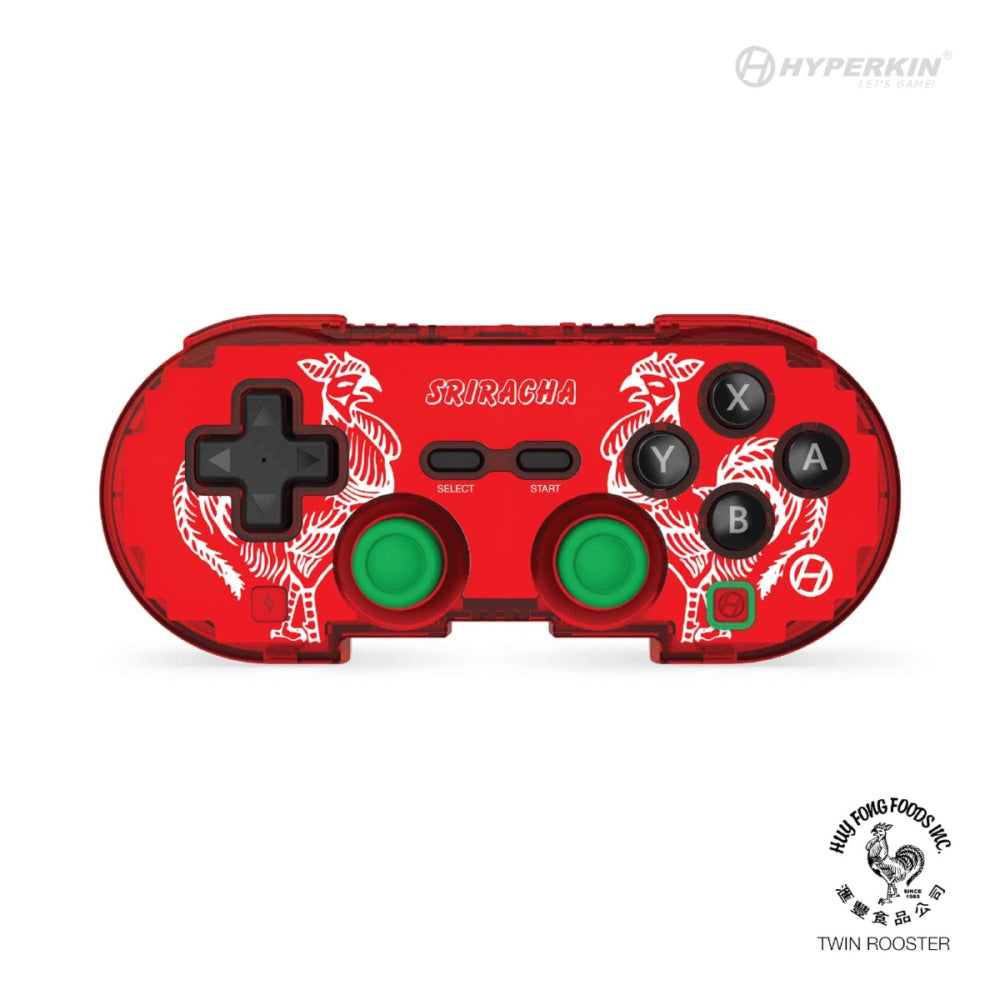 Pixel Art Wireless Bluetooth Controller Official Sriracha Ed. Switch®/PC/Mac®/Android®