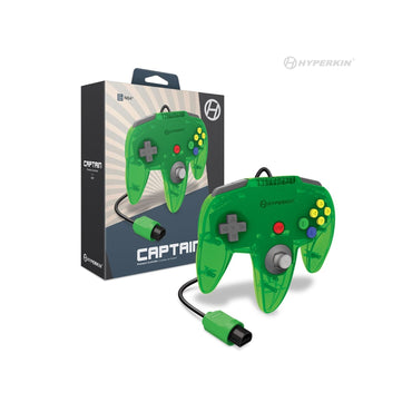 "Captain" Premium Controller for N64 (Lime Green) - Hyperkin