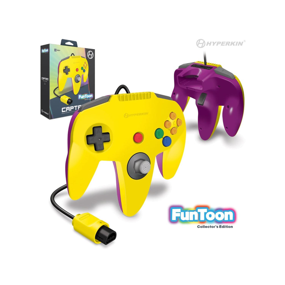 "Captain" Premium Controller for N64 (Wario Represent) - Hyperkin