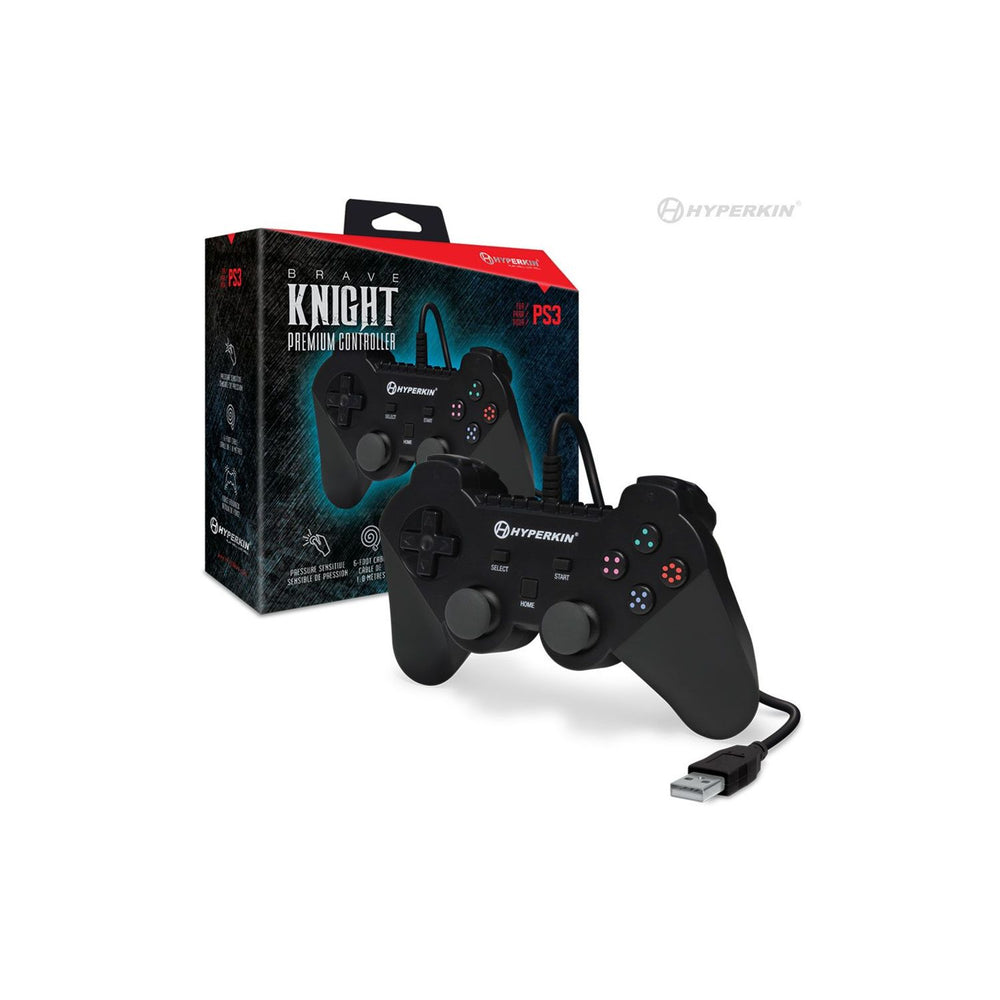Brave Knight Premium Controller (Black) for PS3/PC
