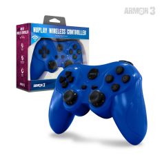 Nuplay Wireless PS3 Armor 3 Controller (Blue)