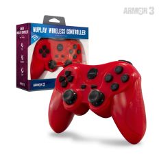 Nuplay Wireless PS3 Armor 3 Controller (Red)