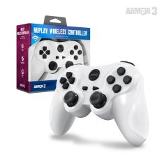 Nuplay Wireless PS3 Armor 3 Controller (White)