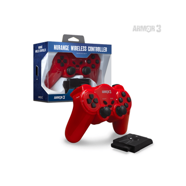 Nurange Wireless Playstation 2 Controller (Red)