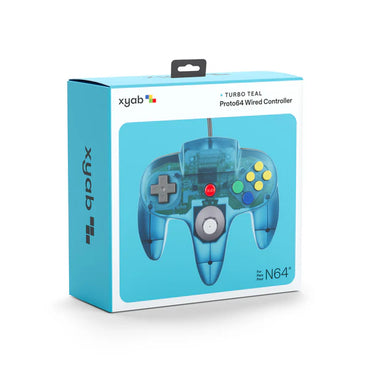 PROTO64 Wired Controller - Clear Blue