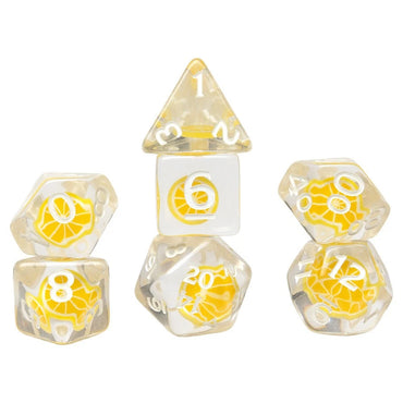 Sirius Dice SDZ002503 Fruit Slice Dice - Lemon - Set of 7