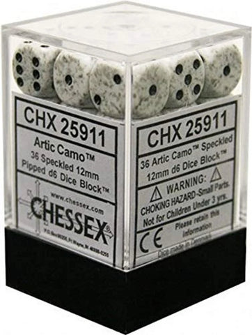 Chessex Speckled Artic Camo D6 Dice Block